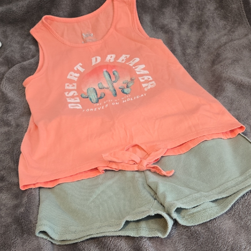 Justice Coral Desert Dreamer Tank Top